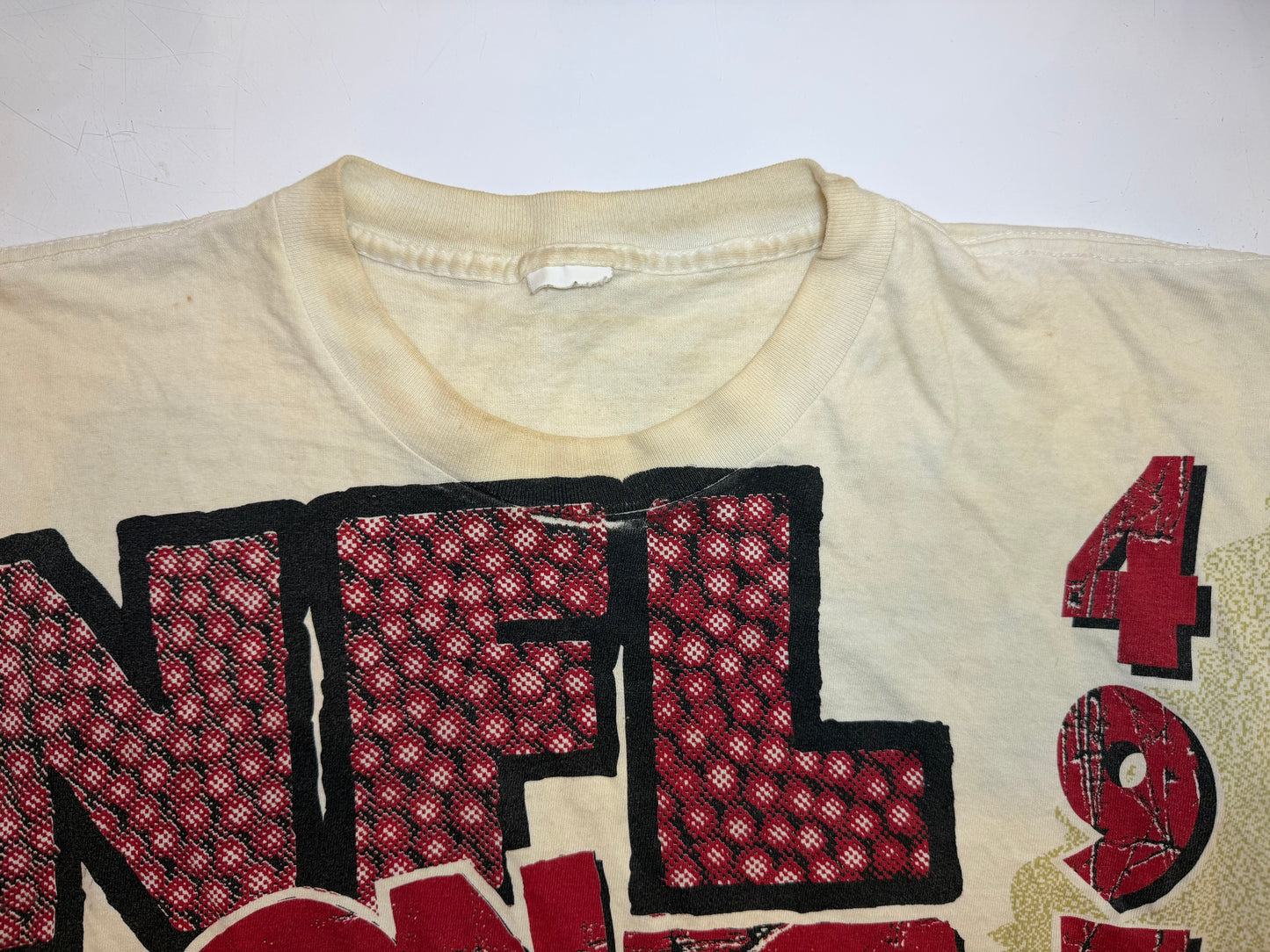 Vintage San Francisco 49ers “NFL on FOX” All-Over Print T-Shirt - Size Medium/Large