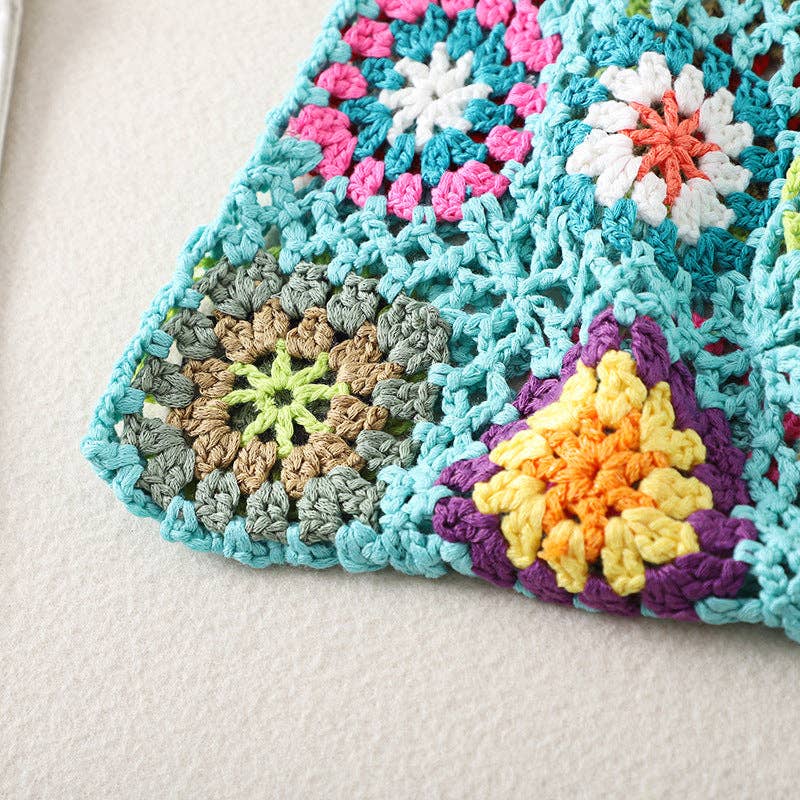 Vintage Crochet Bag - Exquisite Handbag: VIOLET