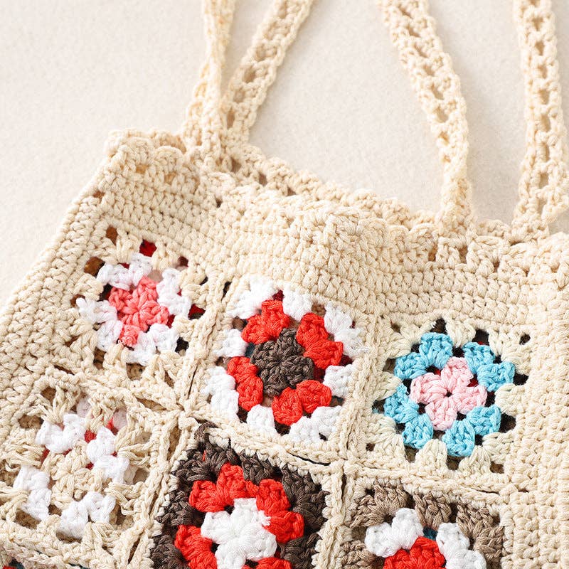 Bohemian Crochet Bag - Exquisite Tote: Beige