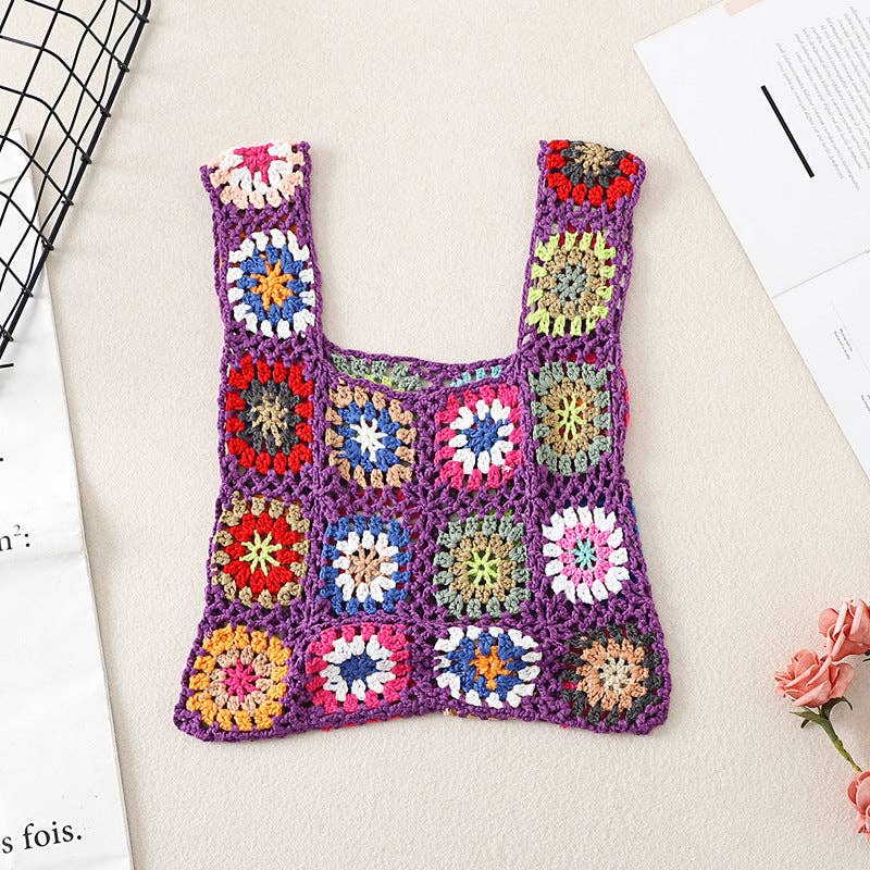 Vintage Crochet Bag - Exquisite Handbag: BEIGE