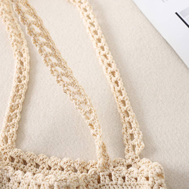 Bohemian Crochet Bag - Exquisite Tote: Green