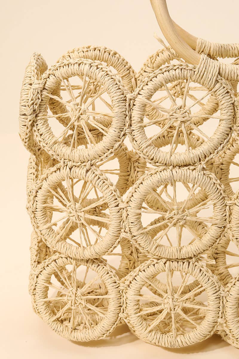 Boho Multi Circle Summer Beach Bag: TA