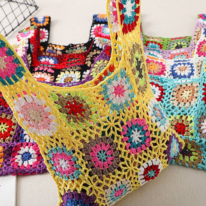 Vintage Crochet Bag - Exquisite Handbag: BEIGE