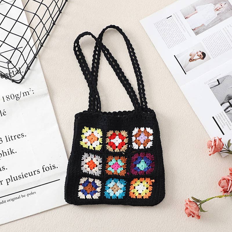 Bohemian Crochet Bag - Exquisite Tote: Green