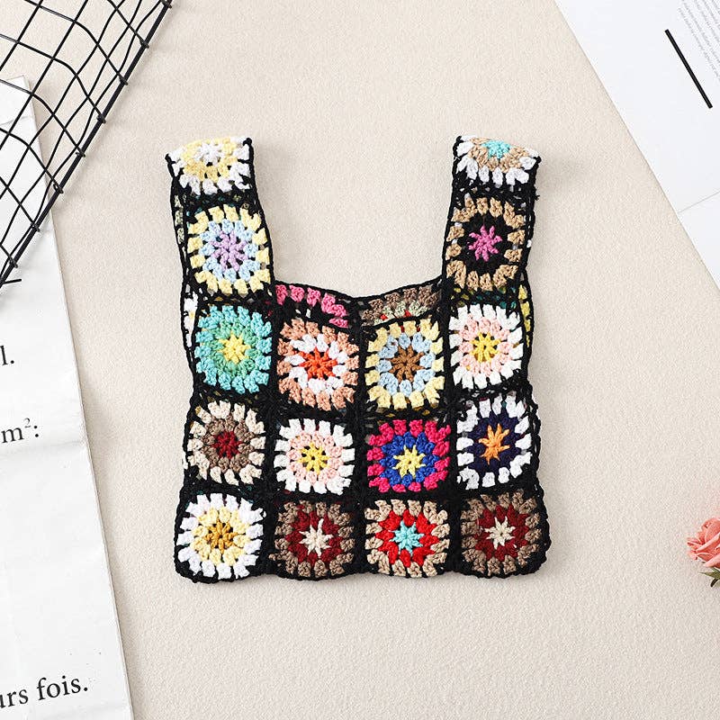 Vintage Crochet Bag - Exquisite Handbag: BEIGE
