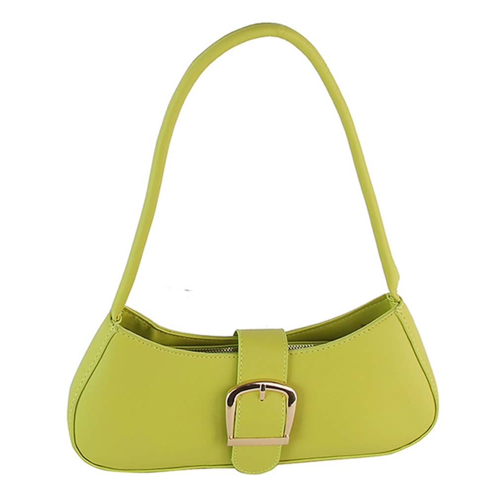 Fashion Buckle Flap Shoulder Bag: BR