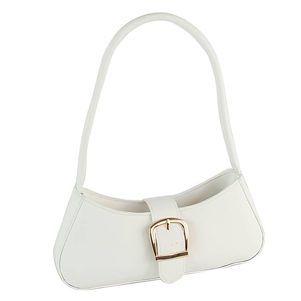 Fashion Buckle Flap Shoulder Bag: BR