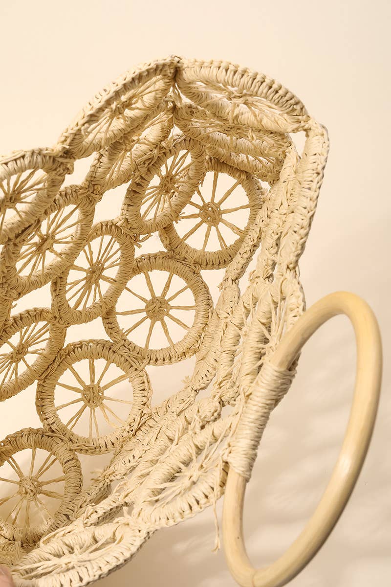 Boho Multi Circle Summer Beach Bag: TA