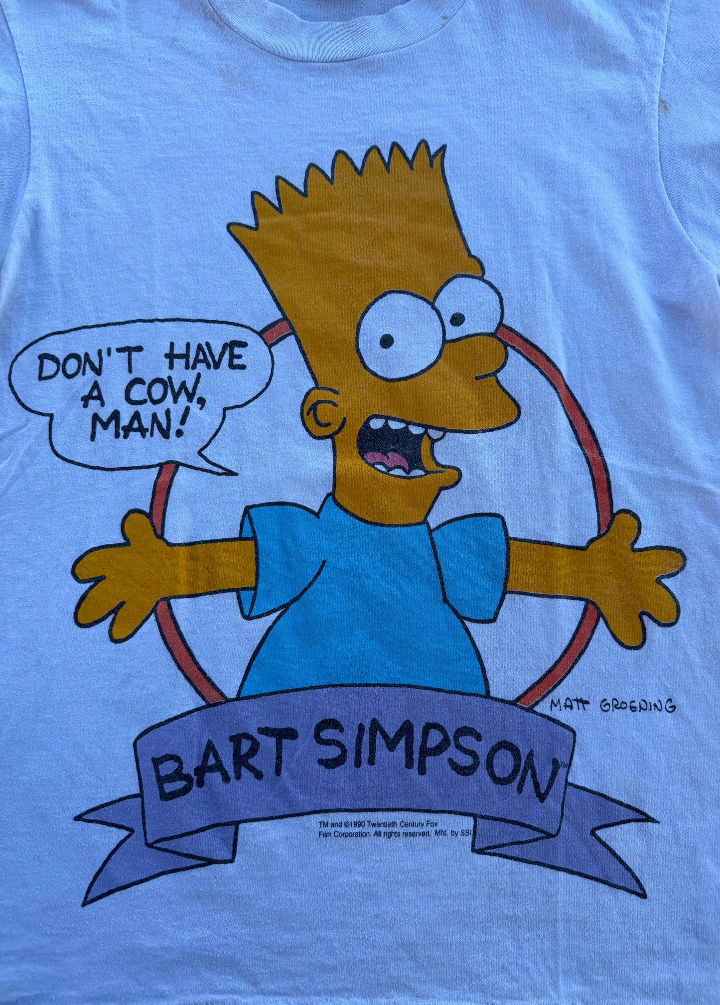 Bart Simpson “Don’t Have a Cow, Man!” 90's tee - Size Medium