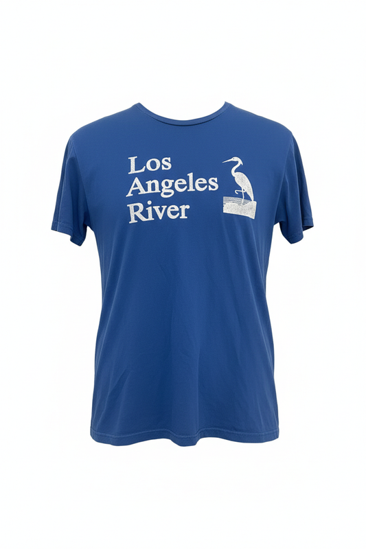 Los Angeles River Graphic T-Shirt – Blue (Pre-Owned) Small/Medium