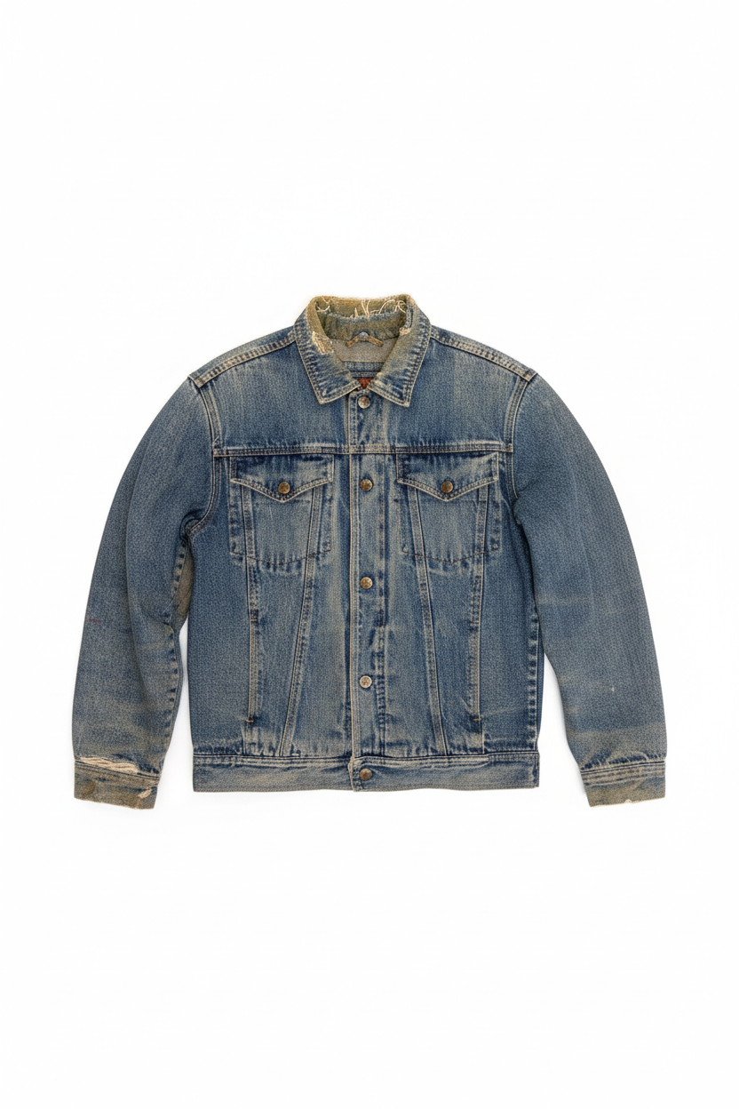 Vintage Route 66 Denim Jacket – Size Small