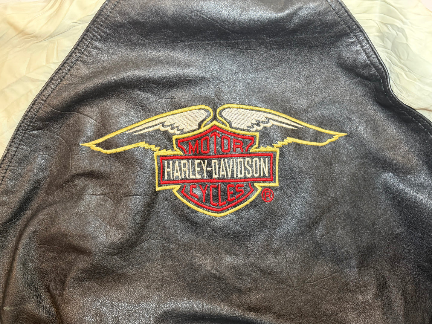Vintage Harley-Davidson Leather Bomber Jacket – “An American Legend” - Size Large