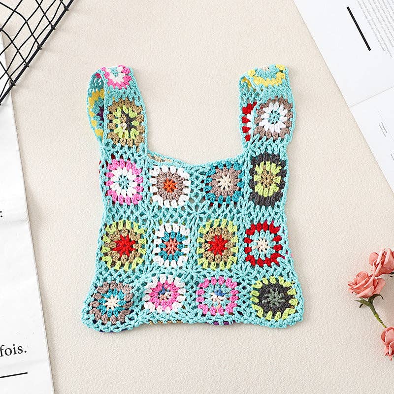 Vintage Crochet Bag - Exquisite Handbag: YELLOW