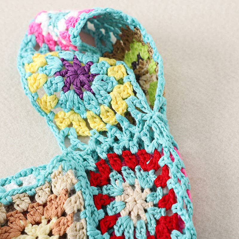 Vintage Crochet Bag - Exquisite Handbag: VIOLET