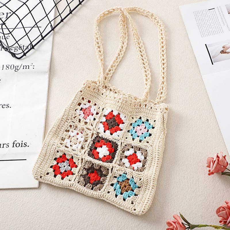 Bohemian Crochet Bag - Exquisite Tote: Green