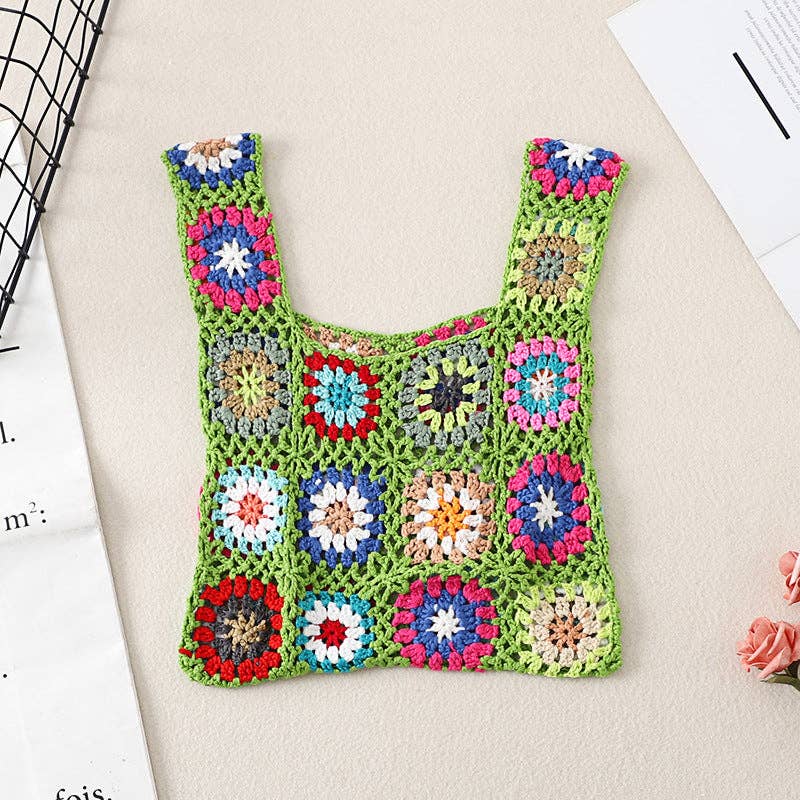 Vintage Crochet Bag - Exquisite Handbag: VIOLET